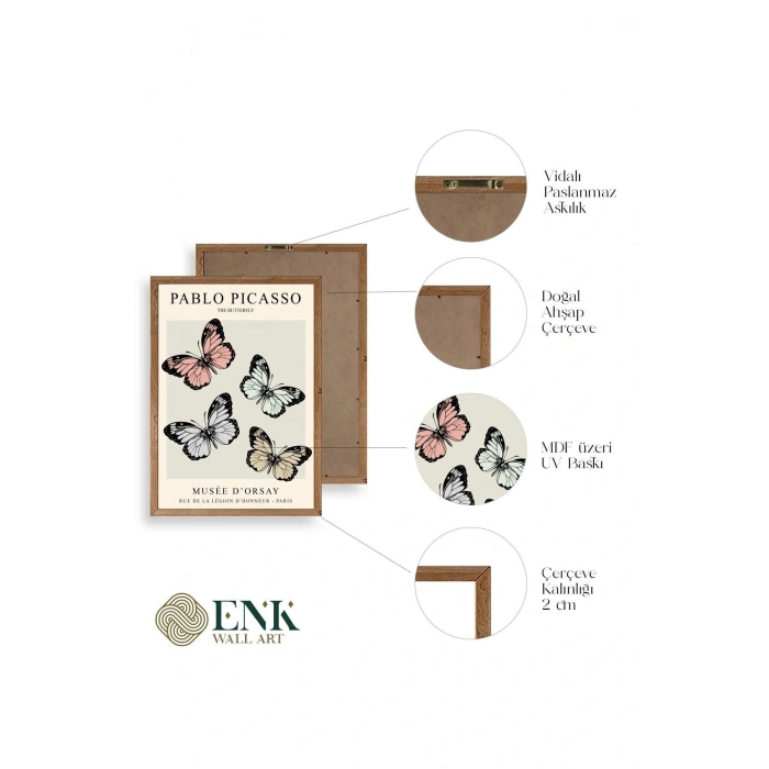 Picasso Ahşap Çerçeveli Tablo 30 x 42