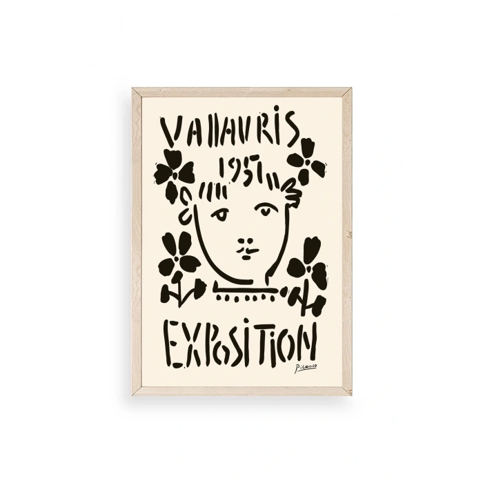 Picasso Ahşap Çerçeveli Tablo 50 x 70