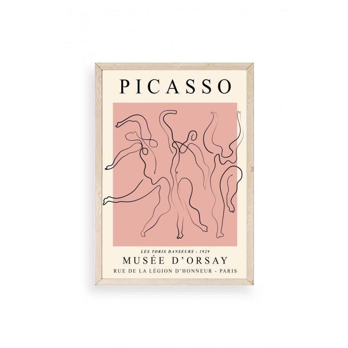 Picasso Ahşap Çerçeveli Tablo 50 x 70