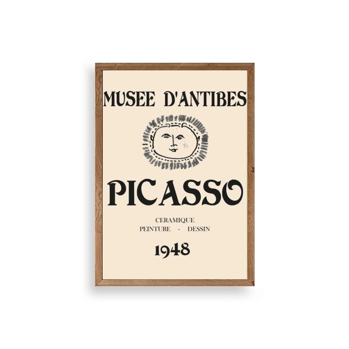 Picasso Ahşap Çerçeveli Tablo 50 x 70