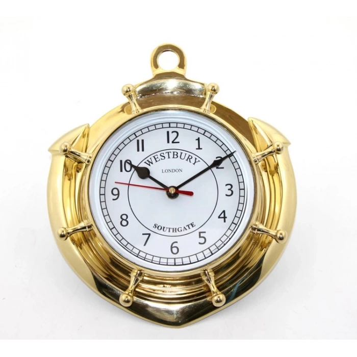 Brass Strap Wall Clock