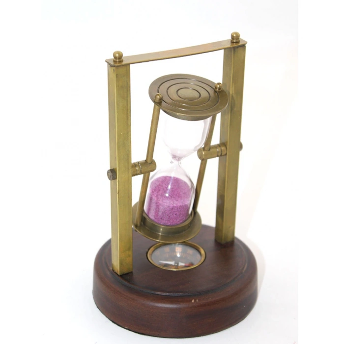 Brass Compass Sand Clock Model 7
