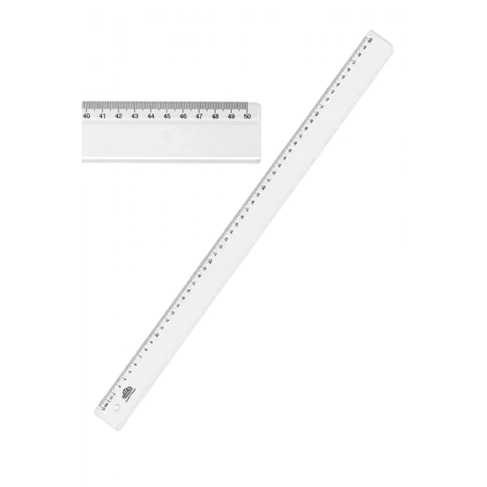 Plastik Cetvel 50 Cm