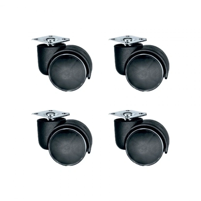 Plastik Tablalı Teker 50mm 4 Adet Ofis Kullanımı