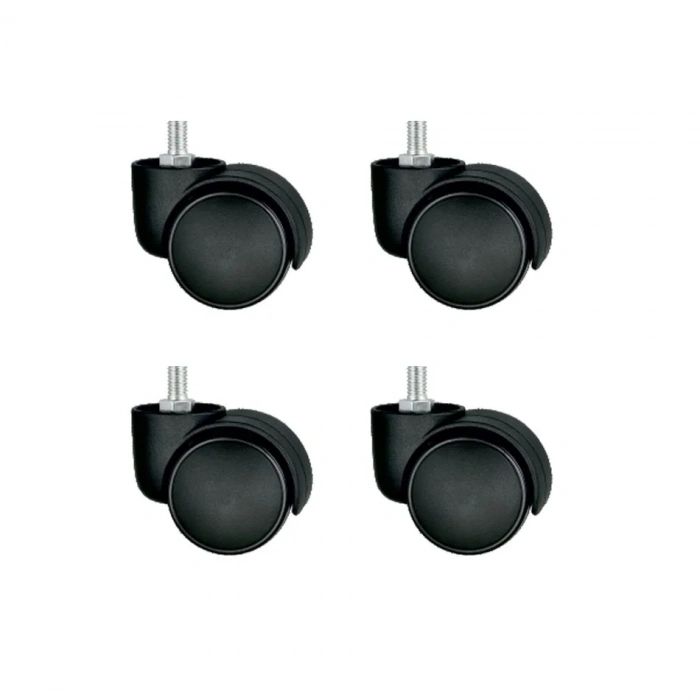Plastik Vidalı Teker 50mm 4 Adet Ofis Kullanımı
