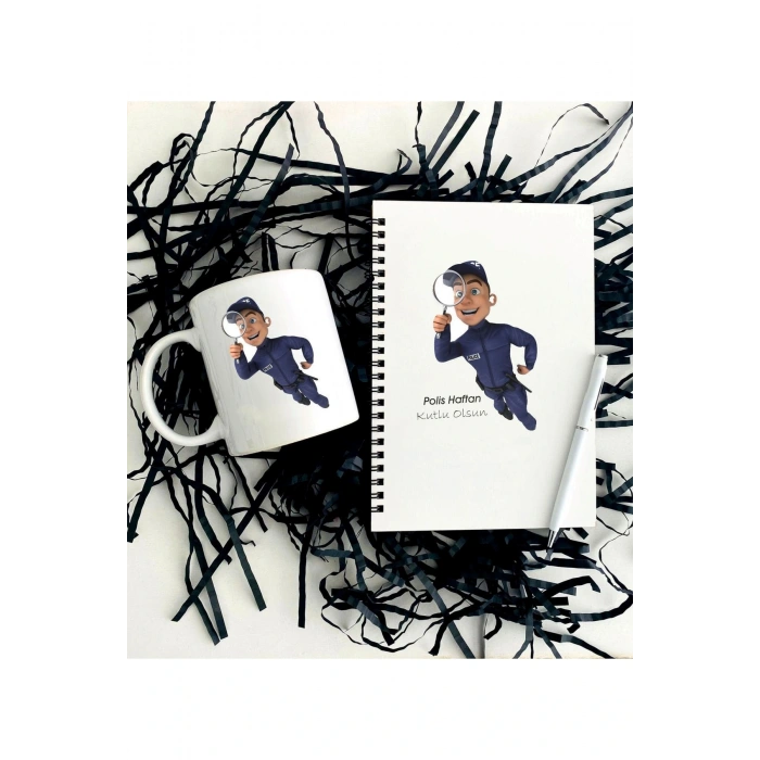 Polis Haftası Defter Kalem Kupa Seti - Erkek