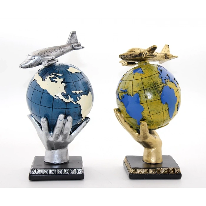 Polyester Airplane Earth Globe