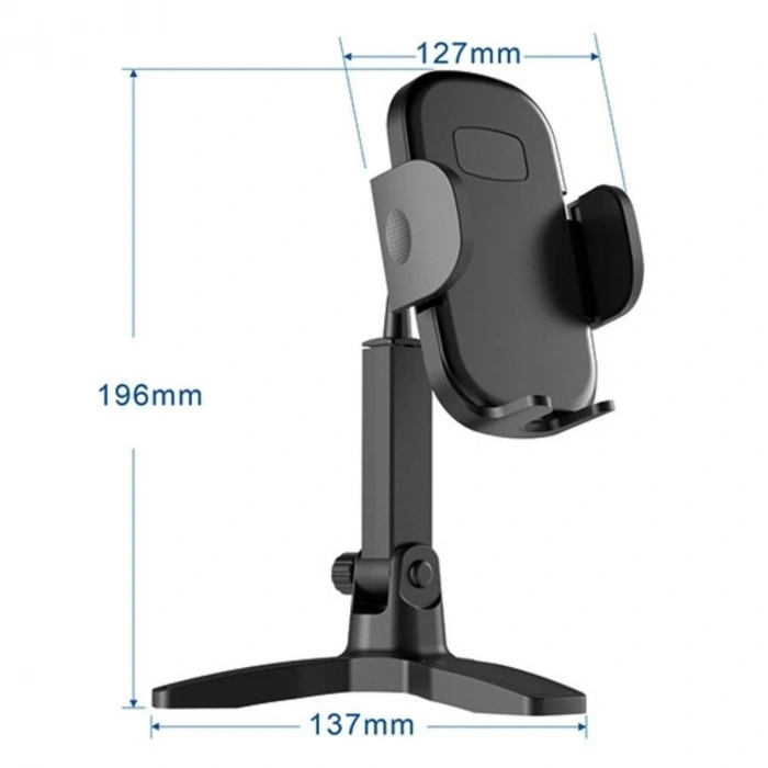 Pratik Masaüstü Telefon Standı 360 Derece Dönebilen Tripod