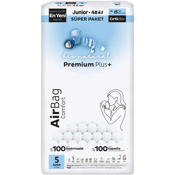 Premium Konfor Bebek Bezi 5 Beden 40 Adet