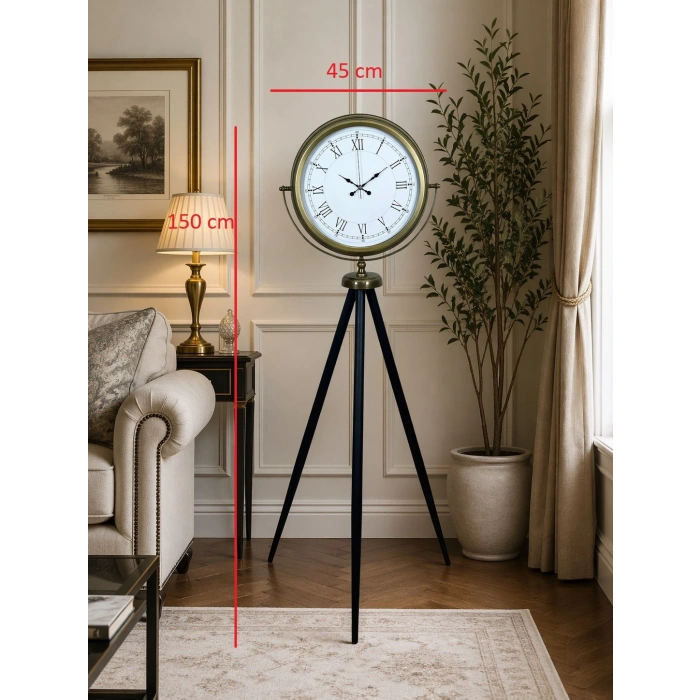 Prestige Vintage Tripod Stand Clock