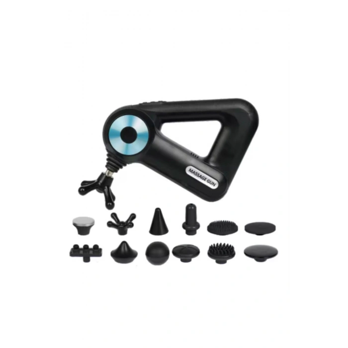 Profesyonel Derin Doku Masaj Tabancası - 12 Başlıklı Kas Gevşetici