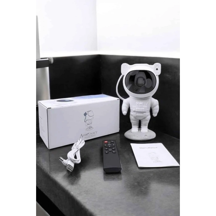 Projeksiyon Speaker Astronot Görünümlü Taşınabilir Bluetooth 1 Adet