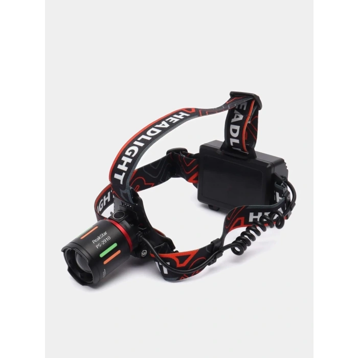 Ps-2910 Şarjlı Profesyonel Zoomlu Kamp Avcı Balıkçı Kafa Lambası Feneri