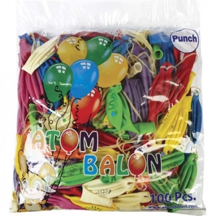 PUNCH - LARGE BALLOON 100 PIECES (5365)