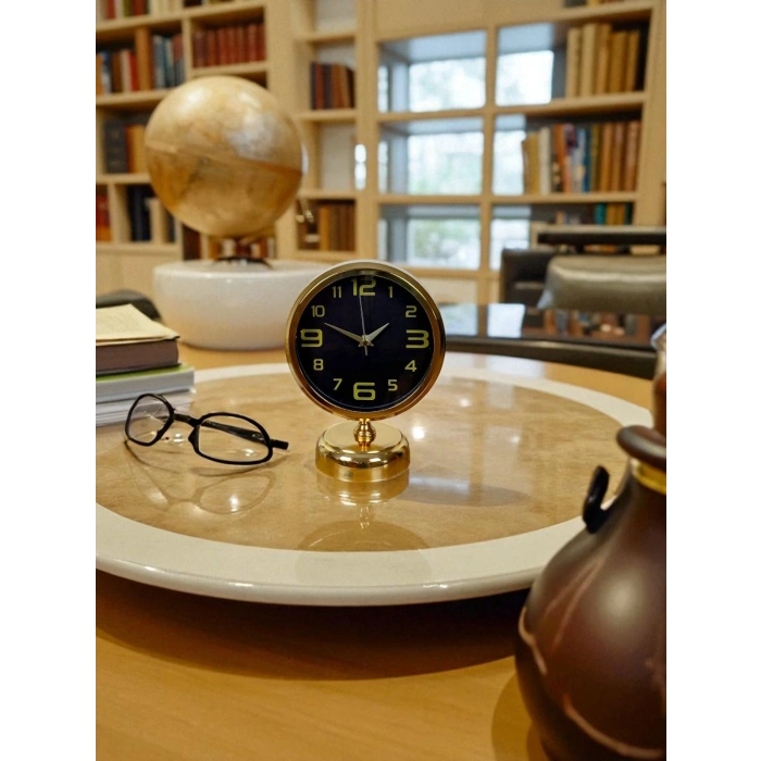 Pure Gold 25 x 20 Cm Metal Masa Saati