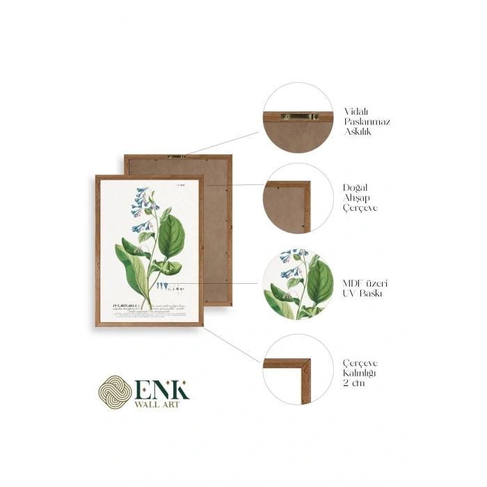 Pvlmonarla Ahşap Çerçeveli Tablo 30 x 42