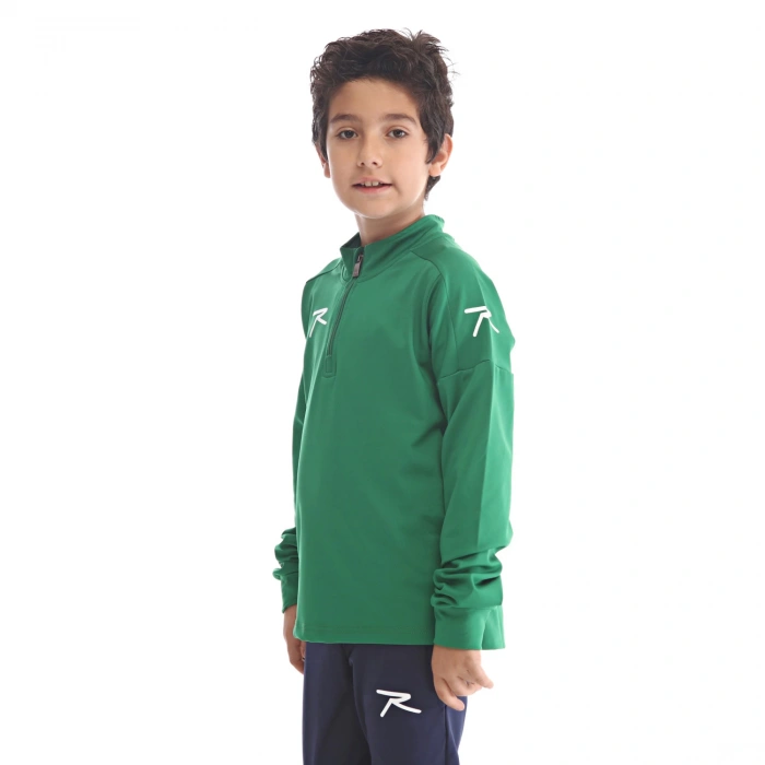 Child Half Zip Top FUGIO GREEN