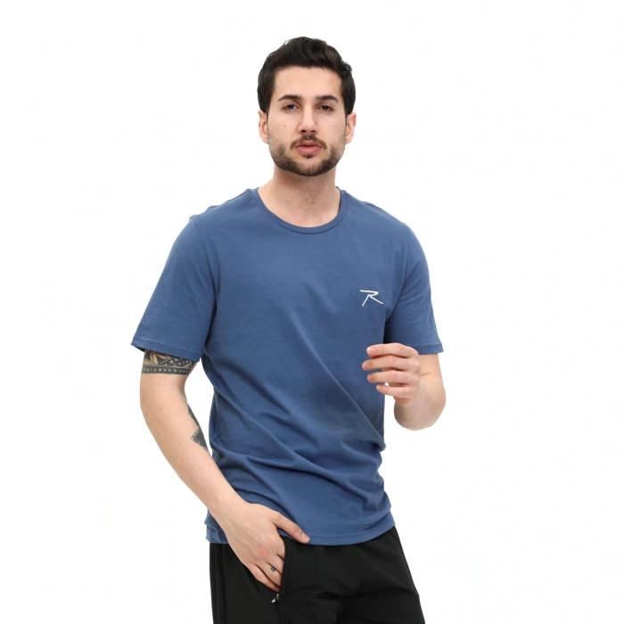 %100 Cotton T-Shirt AGNITIO PETROL