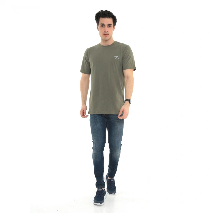 100% Cotton T-Shirt GRAVIS HAKİ