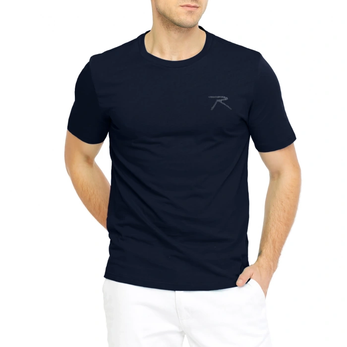 %100 Cotton T-Shirt PATEO NAVY