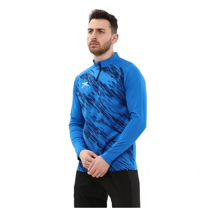 Yarım Fermuarlı Sweatshirt DIGNUS MAVİ