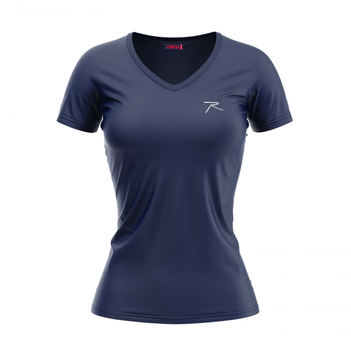 Kadın %100 Pamuk T-Shirt MULIER LACİVERT