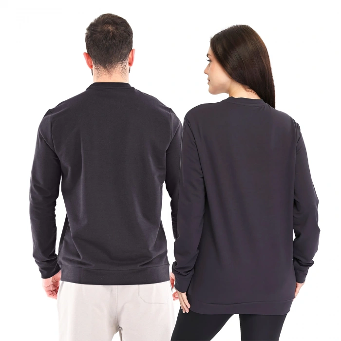 Cotton Basic Sweatshirt OMNIS ANTHRACITE