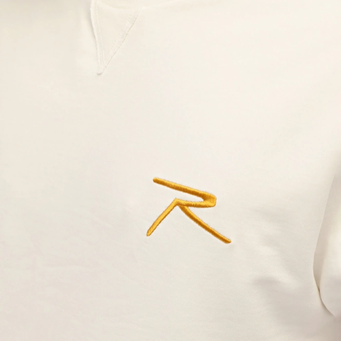 Cotton Bicycle Neck Basic Sweatshirt OMNIS ECRU