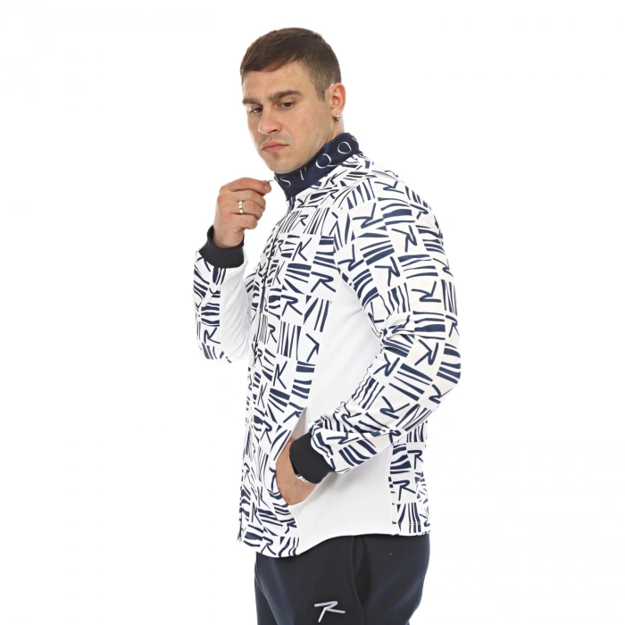 S.P.Q.O.R Full Zipper Top CAREO BLUE