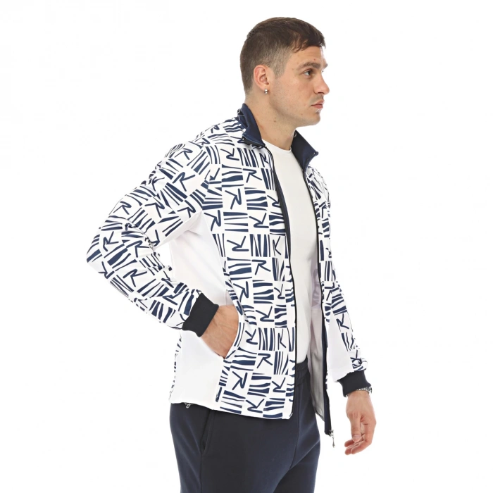 S.P.Q.O.R Full Zipper Top CAREO BLUE