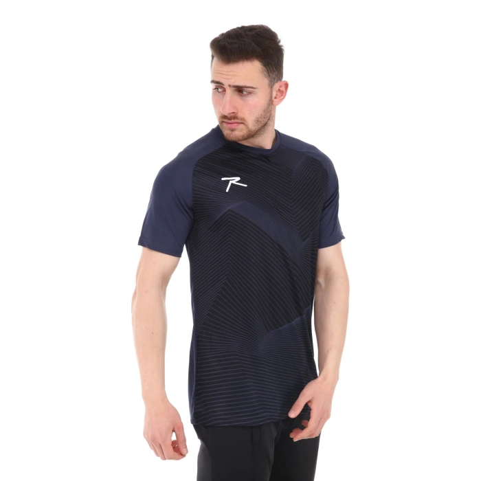 Unisex Dijital Baskılı T-Shirt JUSTA LACİVERT