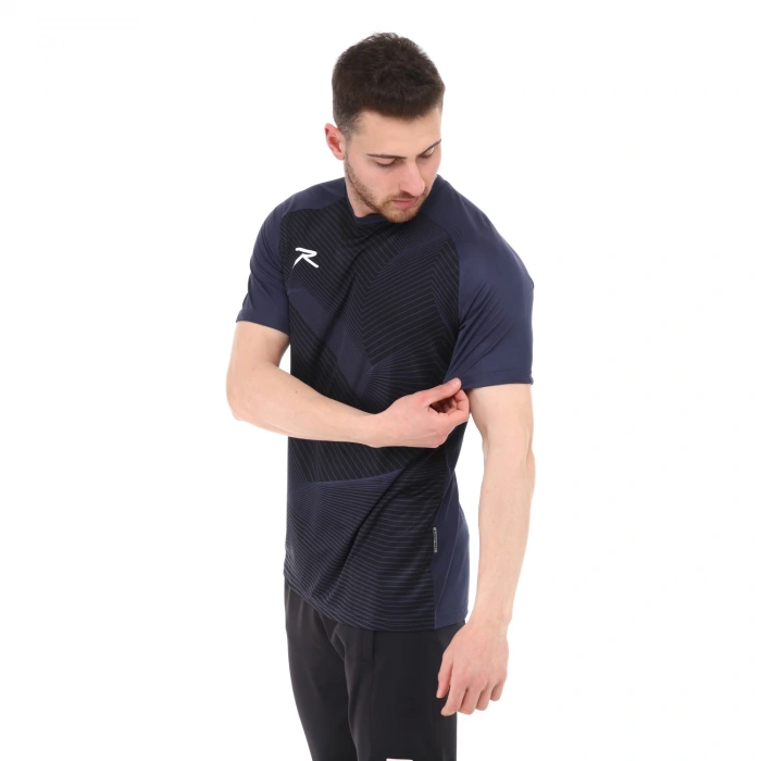 Unisex Dijital Baskılı T-Shirt JUSTA LACİVERT