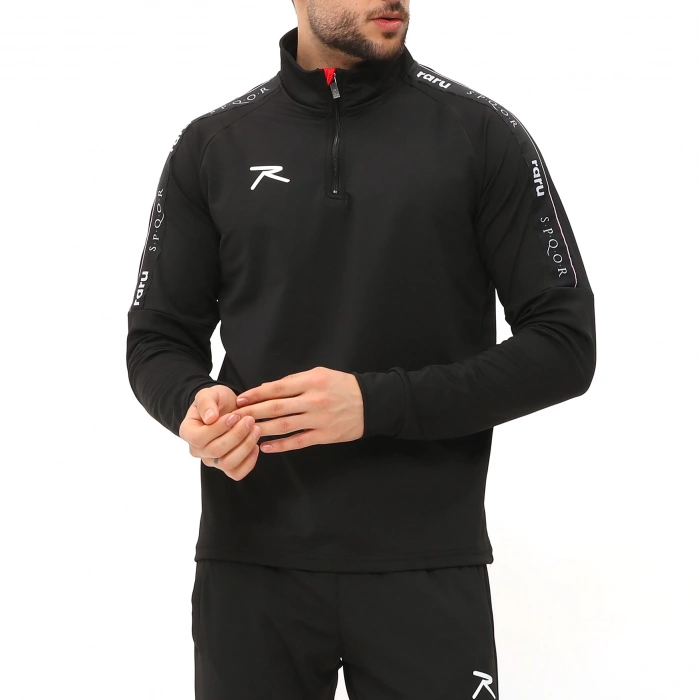 Yarım Fermuarlı Eşofman Takımı CORPUS SİYAH