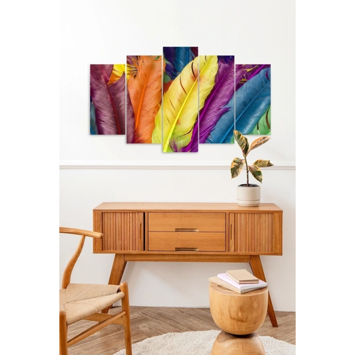 Renkler 5 Parçalı Mdf Tablo 60 x 100