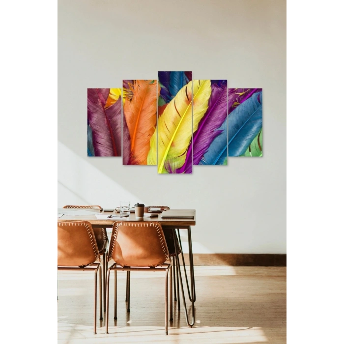 Renkler 5 Parçalı Mdf Tablo 60 x 100