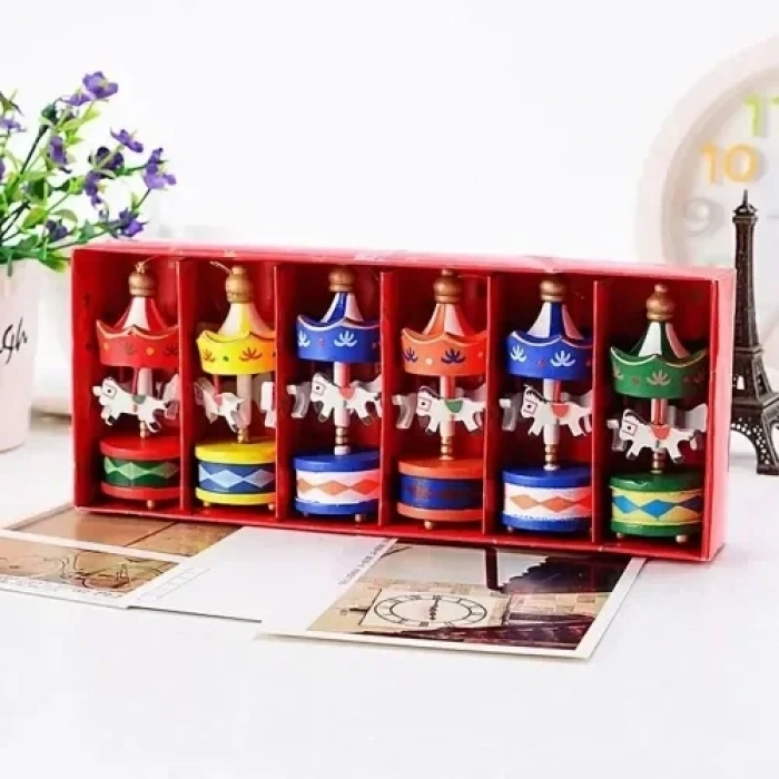Renkli 6lı Ufak Atlı Karınca Dekoratif Set