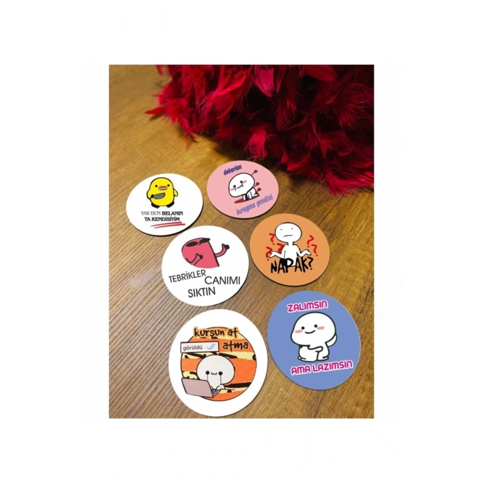 Renkli Bardak Altlığı