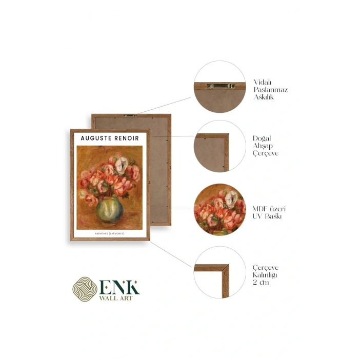 Renoir Ahşap Çerçeveli Tablo 50 x 70