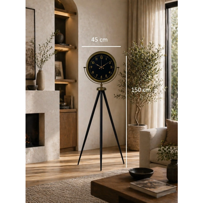 Retro Luxury Tripod Ayaklı Saat