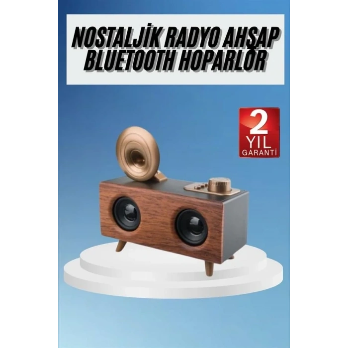 Retro Tasarımlı Bluetooth Hoparlör Fm Radyo 5 Mod