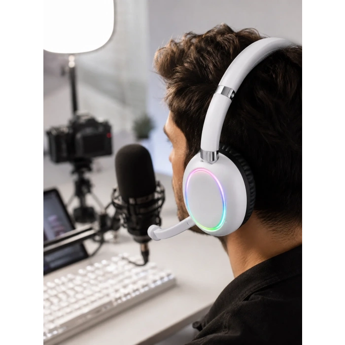 Rgb Işıklı Kablosuz Bluetooth Kulaklık Type-c Şarjlı
