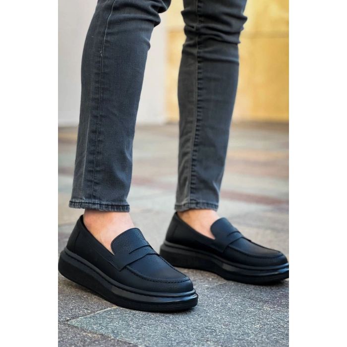 Robert - RS615 Siyah  Erkek Loafer Ayakkabı SIYAH ST