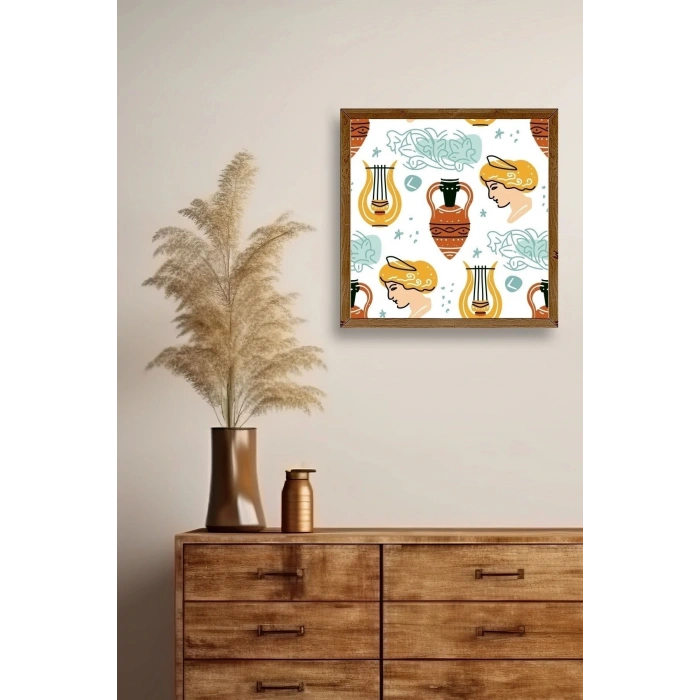 Roma Ahşap Çerçeveli Tablo 23 x 23