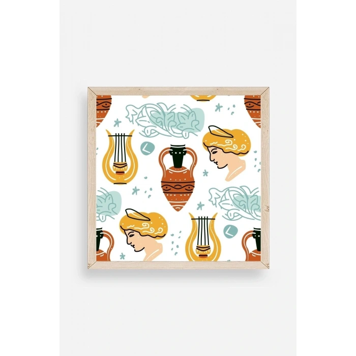 Roma Ahşap Çerçeveli Tablo 42 x 42