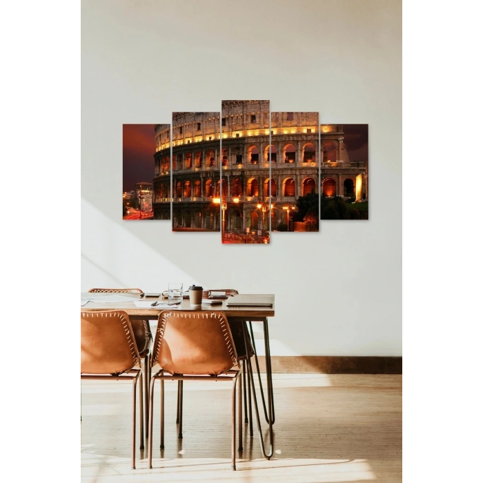 Roma Manzara 5 Parçalı Mdf Tablo 60 x 100
