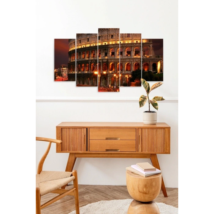 Roma Manzara 5 Parçalı Mdf Tablo 60 x 100