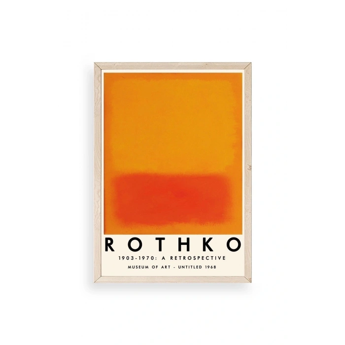 Rothko Ahşap Çerçeveli Tablo 17 x 23