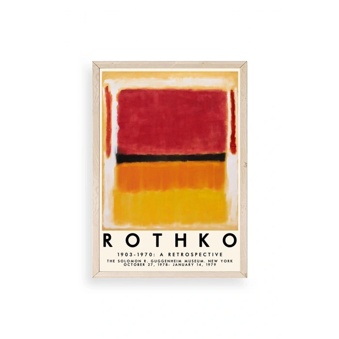 Rothko Ahşap Çerçeveli Tablo 17 x 23