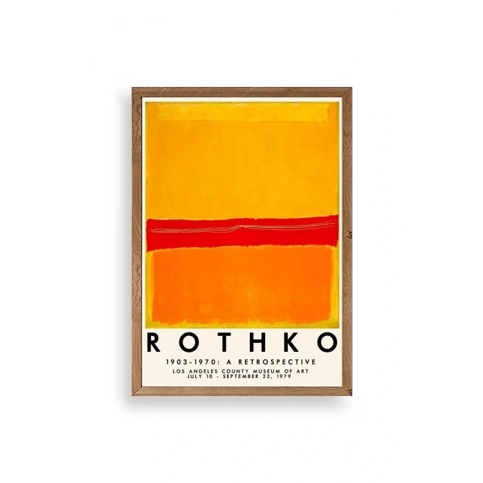 Rothko Ahşap Çerçeveli Tablo 50 x 70