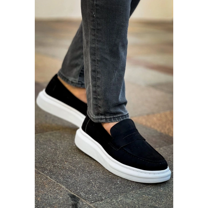 RS615 - Lüx Süet Erkek Ayakkabı SIYAH